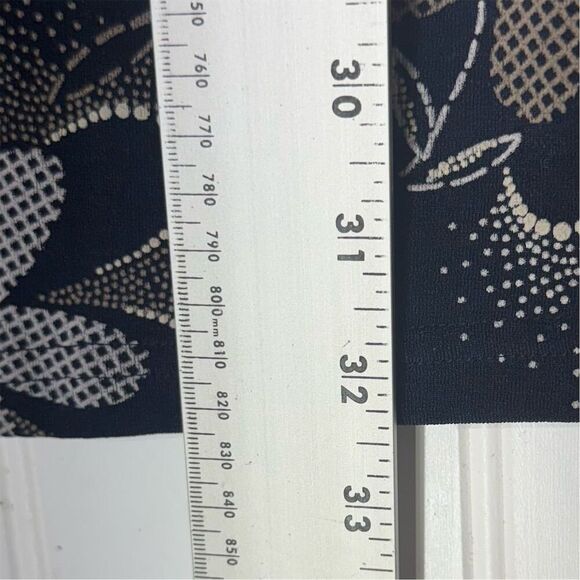 Y2K Knapp Studio Floral Mini Dress S Navy Cap Sleeve Made in USA Retro Grunge - Picture 5 of 7